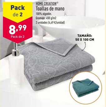 ALDI Toallas de mano oferta