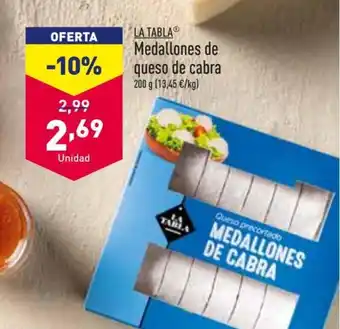 ALDI Medallones de queso de cabra oferta