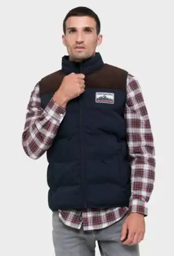 Valecuatro Chaleco acolchado con hombros de pana... oferta