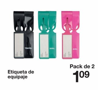 Zeeman Etiqueta de equipaje oferta