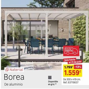 Leroy Merlin Pérgola de aluminio borea oferta