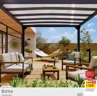 Leroy Merlin Pérgola de aluminio borea oferta