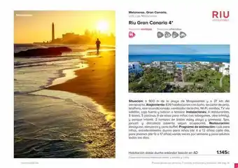 Viajes El Corte Inglés Maspalomas tourmundiales meloneras. gran canaria. urb. los meloneras. riu gran canaria 4* nuestras ventajas servicios ofr oferta