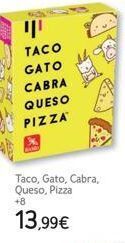Toy Planet ווי  taco  gato  cabra  taco, gato, cabra, queso, pizza +8  13,99€  queso  pizza oferta