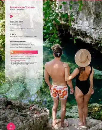 Viajes El Corte Inglés Romance en yucatán 10 días. 8 noches nuestras ventajas salidas desde españa 2022: martes y domingos. 2023: lunes y jueves oferta