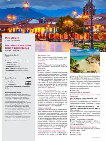 Viajes El Corte Inglés Cuzco perú clásico 9 días • 7 noches perú clásico con punta cana o caribe maya 12 días. 10 noches salidas desde españa di oferta