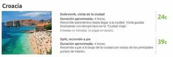 Viajes El Corte Inglés Split oferta