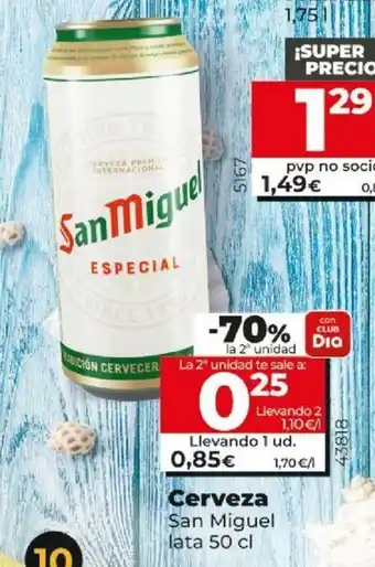 Dia San Miguel Cerveza lata 50cl oferta