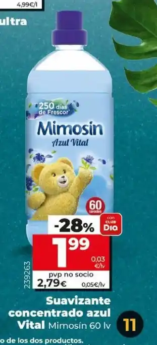 Dia Suavizante concentrado azul Vital Mimosin 60lv oferta
