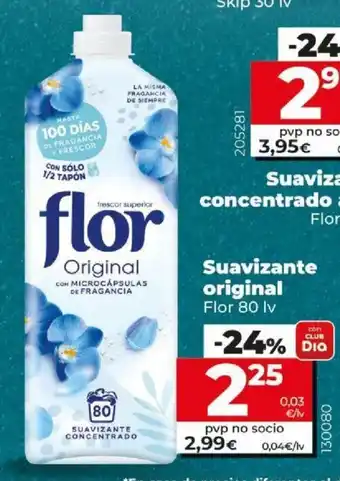 Dia Suavizante Original Flor 80lv oferta