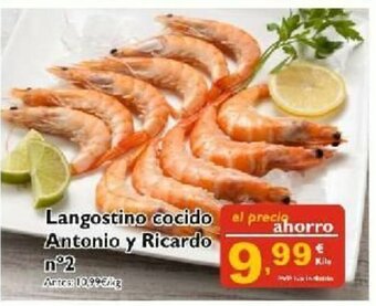 Supermercados La Despensa Langostino cocido Antonio y Ricardo 22 oferta