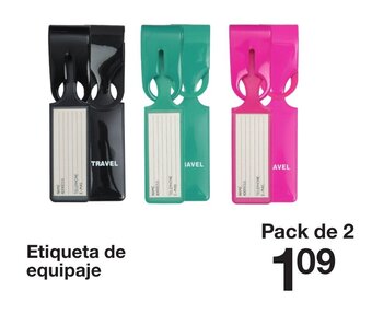 Zeeman Etiqueta de equipaje oferta