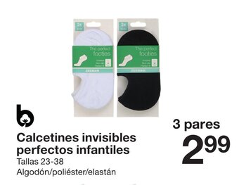 Zeeman Calcetines invisibles perfectos infantiles oferta