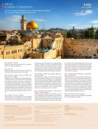 Catai Israel eterno y palestina tel aviv, cesárea, san juan de acre, galilea, belén (palestina) circuito regular con guia en cast oferta