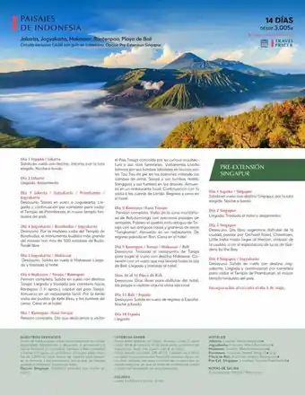 Catai Paisajes de indonesia jakarta, jogyakarta, makassar, rantenpao, playa de bali circuito exclusivo catai con guia en castella oferta
