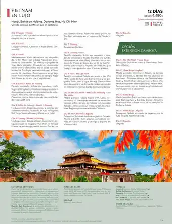 Catai Vietnam en lujo hanói, bahía de halong, danang, hue, ho chi minh circuito exclusivo catai con guía en castellano dia 1 espa oferta