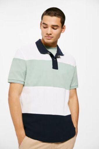 Polo piqué color block