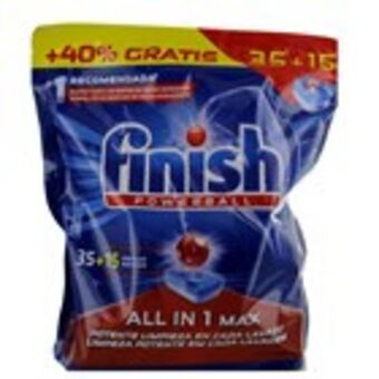 Plusfresc Detergent per rentavaixelles finish tot en 1, 35 pastilles oferta