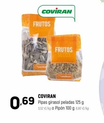 Coviran COVIRAN Pipas girasol peladas 125 g oferta
