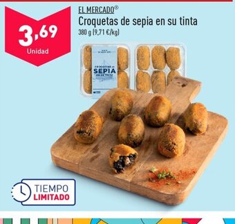 ALDI EL MERCADOⓇ Croquetas de sepia en su tinta oferta