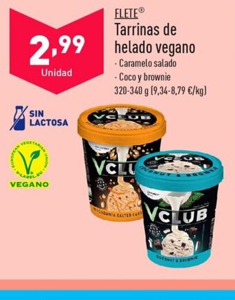 ALDI FLETEⓇ Tarrinas de helado vegano oferta