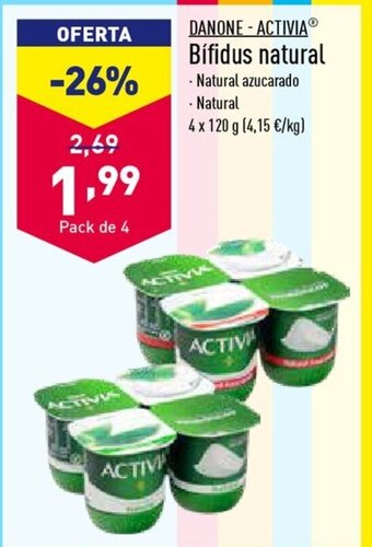 ALDI DANONE-ACTIVIAⓇ Bífidus natural oferta