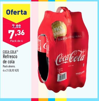 ALDI COCA-COLAⓇ Refresco de cola oferta