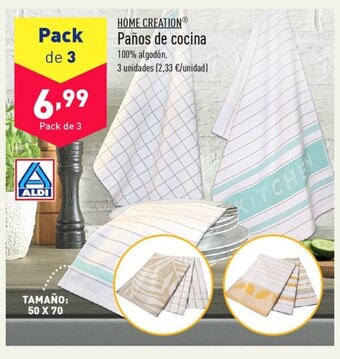ALDI HOME CREATION Paños de cocina oferta