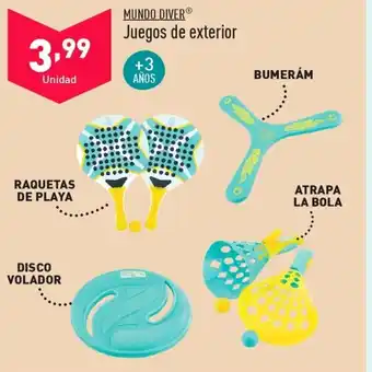ALDI MUNDO DIVER Juegos de exterior oferta