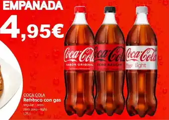 Hiper Usera COCA COLA Refresco con gas regular - zero - zero zero - light 1.25 L oferta