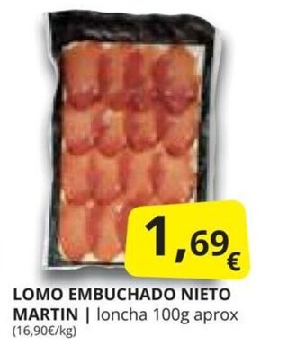 Supermercados MAS LOMO EMBUCHADO NIETO MARTIN oferta