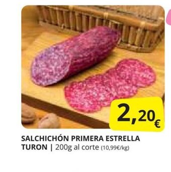 Supermercados MAS SALCHICHÓN PRIMERA ESTRELLA TURON oferta