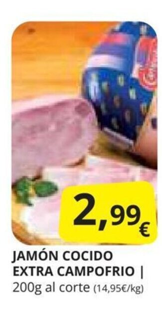 Supermercados MAS JAMÓN COCIDO EXTRA CAMPOFRIO oferta