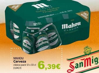 Hiper Usera Cerveza mahou oferta