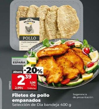 Dia Filetes de pollo empanado dia oferta