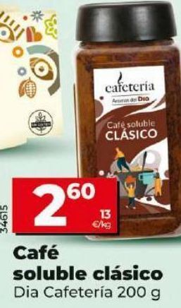 Dia Café soluble dia oferta