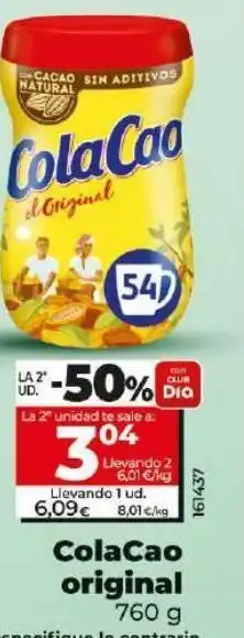 Dia Cacao en polvo cola cao oferta