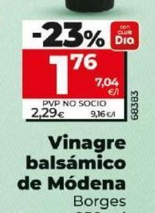 Dia Vinagre de módena borges oferta