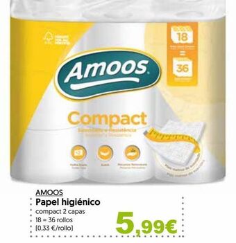 Hiper Usera Papel higiénico amoos oferta