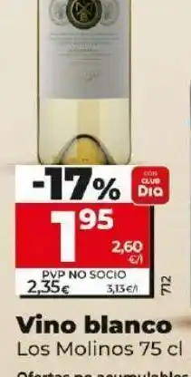 Dia Vino blanco los molinos oferta