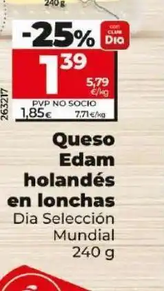Dia Queso edam dia oferta