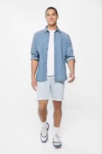 Bermuda vaquera slim lavado muy claro