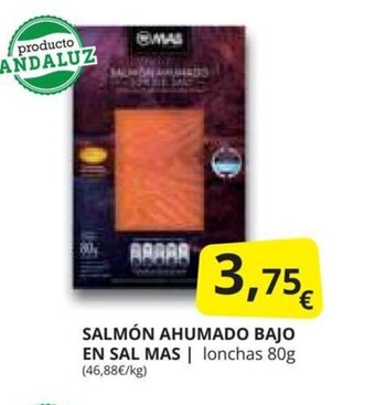 Supermercados MAS SALMÓN AHUMADO BAJO EN SAL MAS oferta