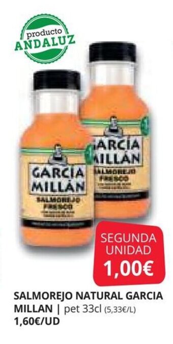 Supermercados MAS SALMOREJO NATURAL GARCIA MILLAN oferta