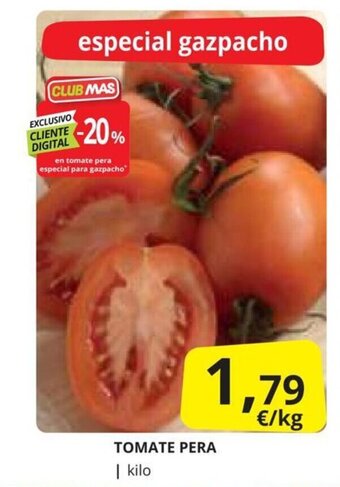 Supermercados MAS TOMATE PERA oferta