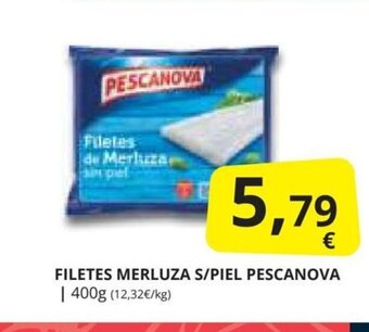 Supermercados MAS FILETES MERLUZA S/PIEL PESCANOVA oferta