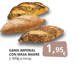 Supermercados MAS GAMA IMPERIAL CON MASA MADRE oferta