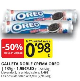 Supermercados MAS GALLETA DOBLE CREMA OREO oferta