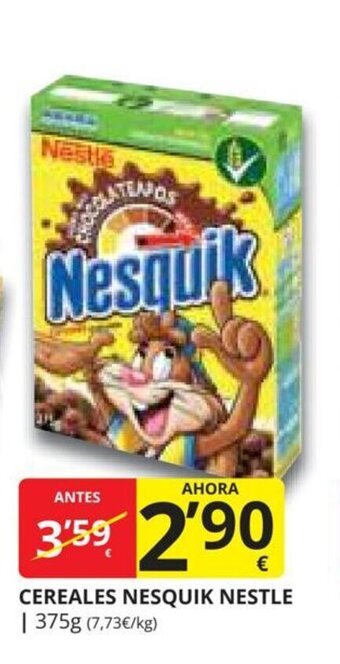 Supermercados MAS CEREALES NESQUIK NESTLE oferta
