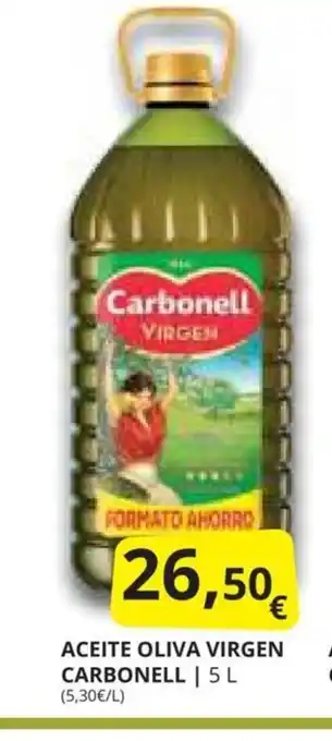 Supermercados MAS ACEITE OLIVA VIRGEN CARBONELL | 5 L oferta